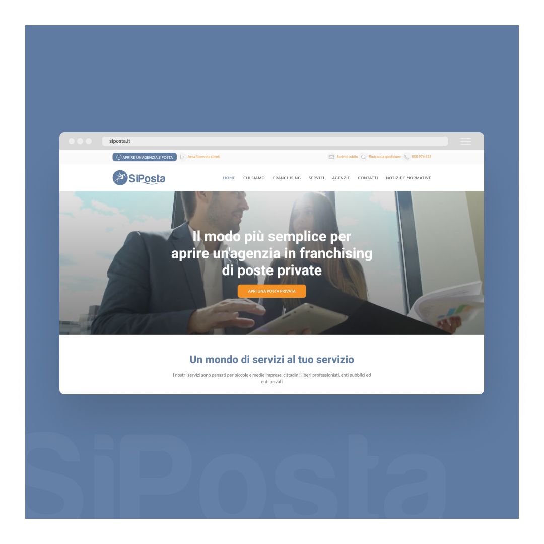 Lavoro realizzato da cfweb per: SiPosta