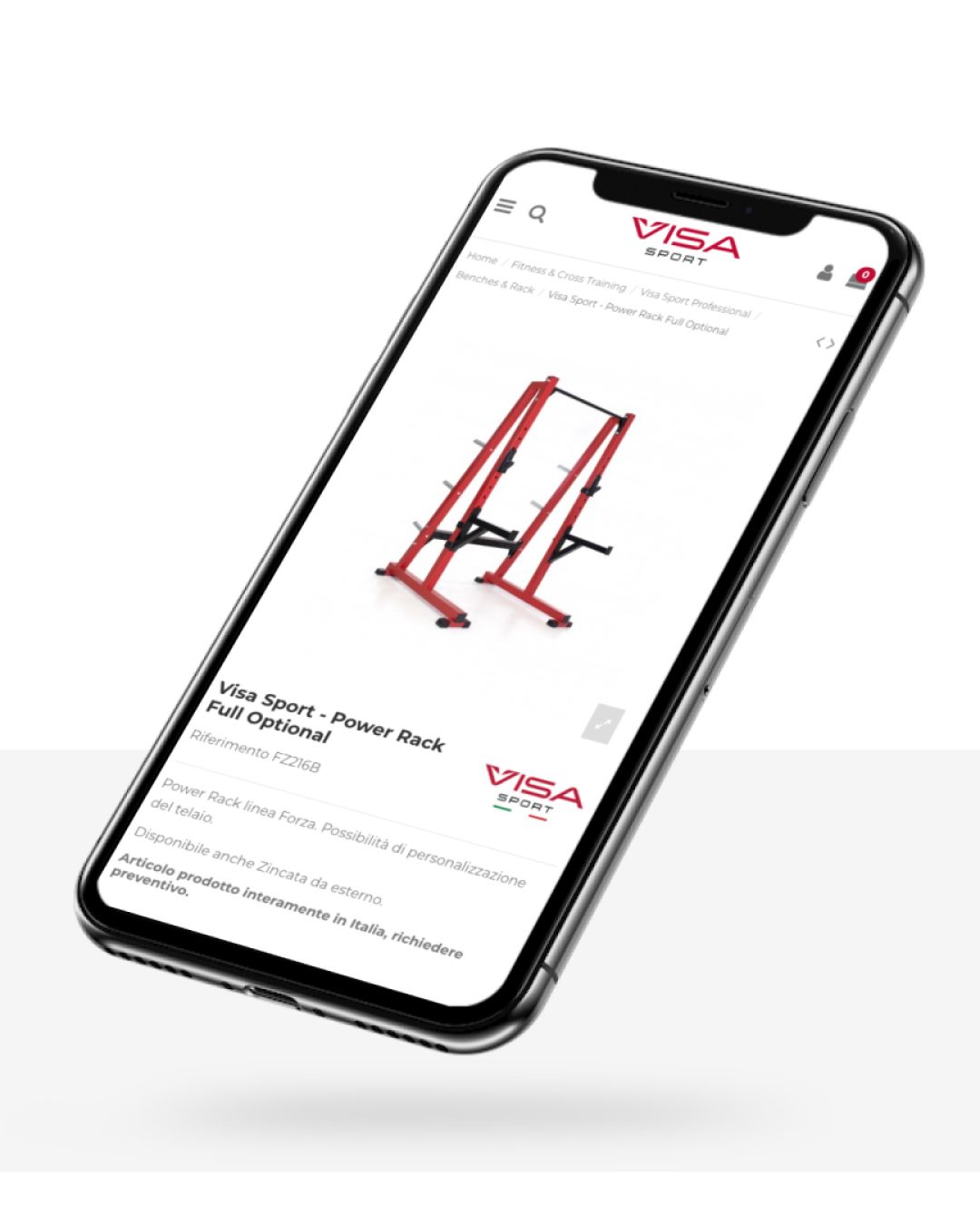 Lavoro realizzato da cfweb per: Visasport