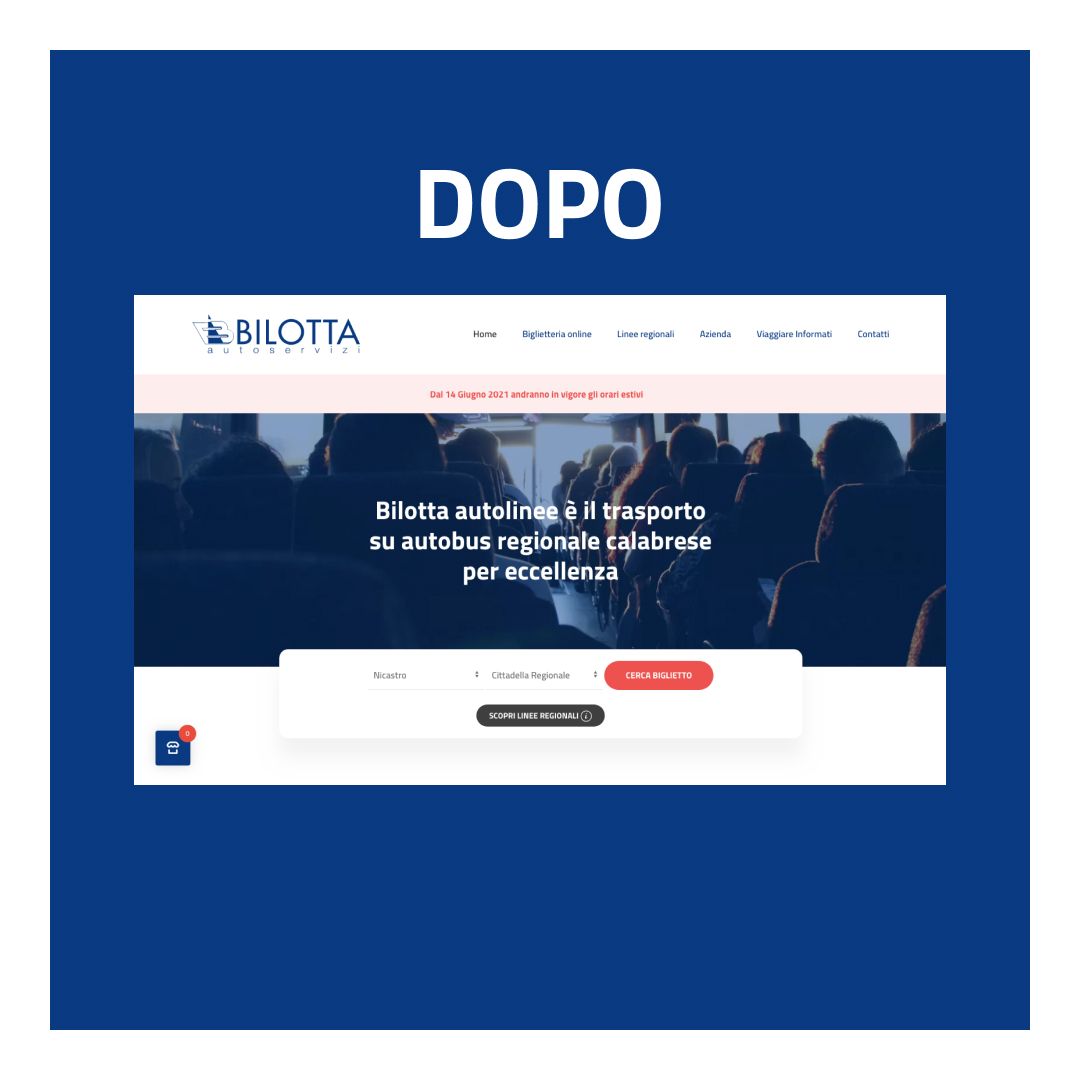 Lavoro realizzato da cfweb per: Bilotta Autolinee