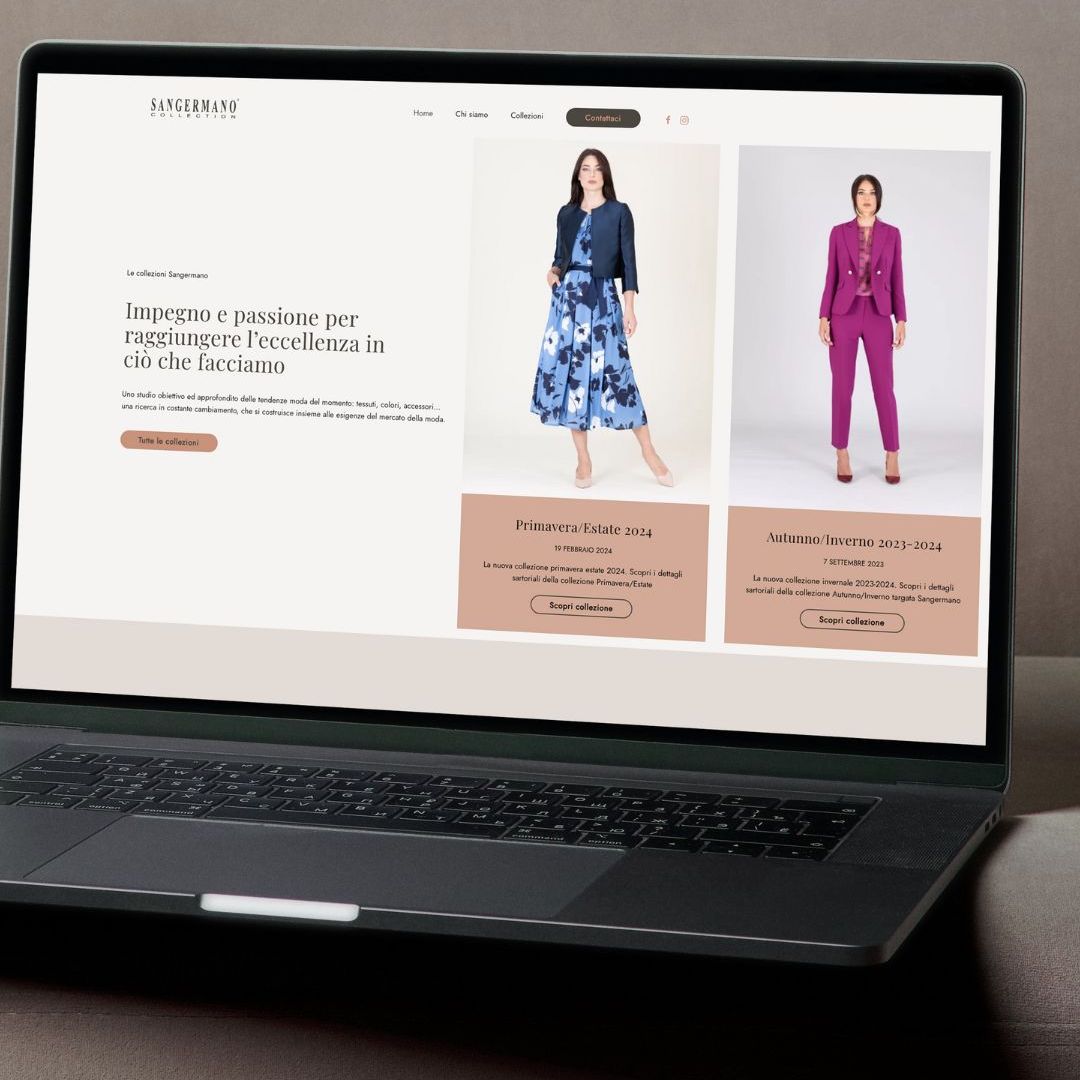 Lavoro realizzato da cfweb per: Sangermano Collection