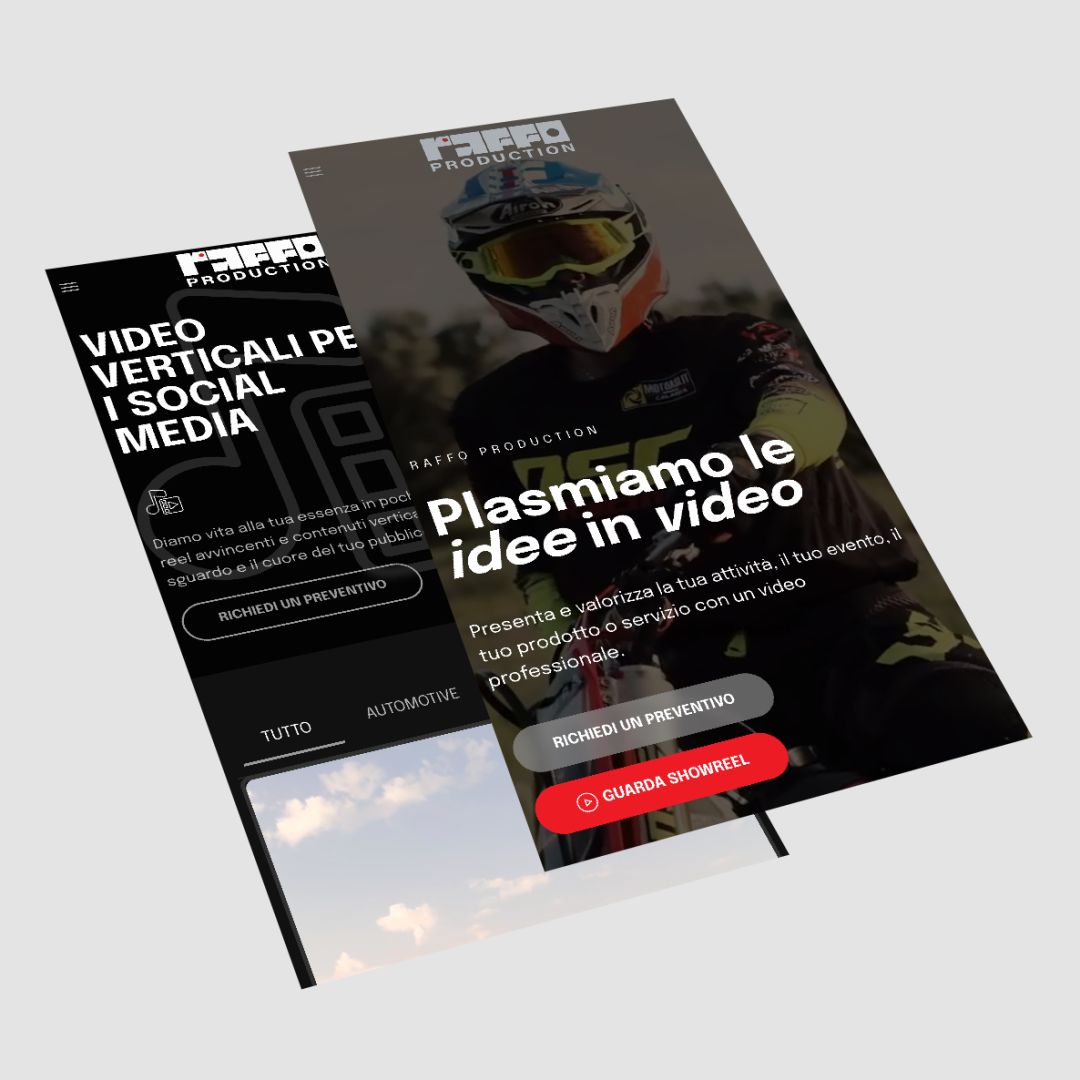 Lavoro realizzato da cfweb per: Raffo Production