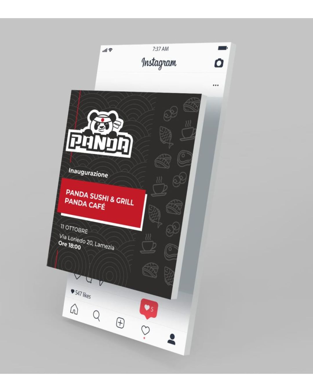 Lavoro realizzato da cfweb per: Panda Sushi&Grill