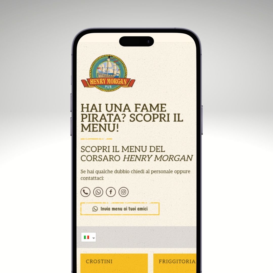 Lavoro realizzato da cfweb per: Henry Morgan Pub