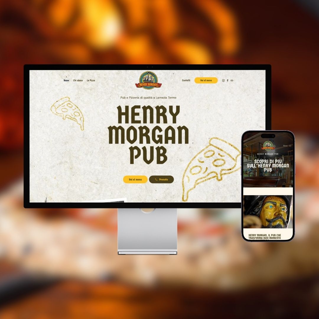 Lavoro realizzato da cfweb per: Henry Morgan Pub