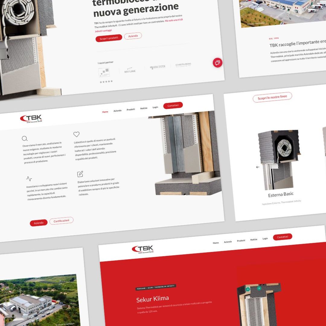 Lavoro realizzato da cfweb per: TBK SRL