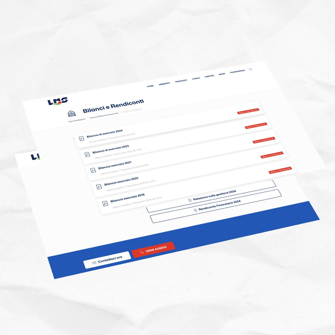 Lavoro realizzato da cfweb per: Lamezia Multiservizi