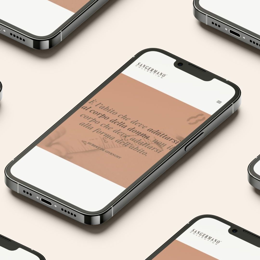 Lavoro realizzato da cfweb per: Sangermano Collection